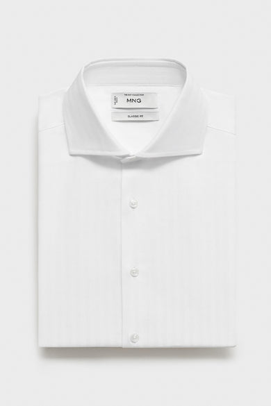 Chemise à manches longues - blanc
