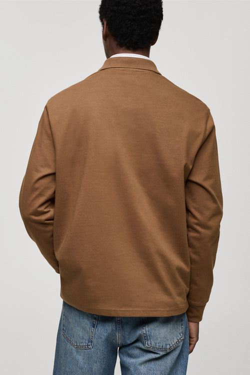 Sweater met ronde hals Bruin - MANGO