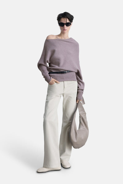 Jean droit LIGHT GREY DENIM - MANGO