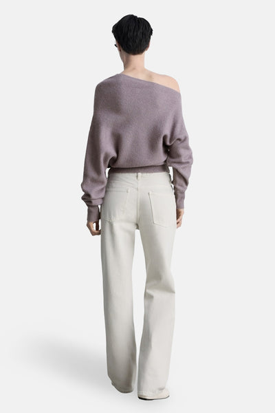 Jean droit LIGHT GREY DENIM - MANGO
