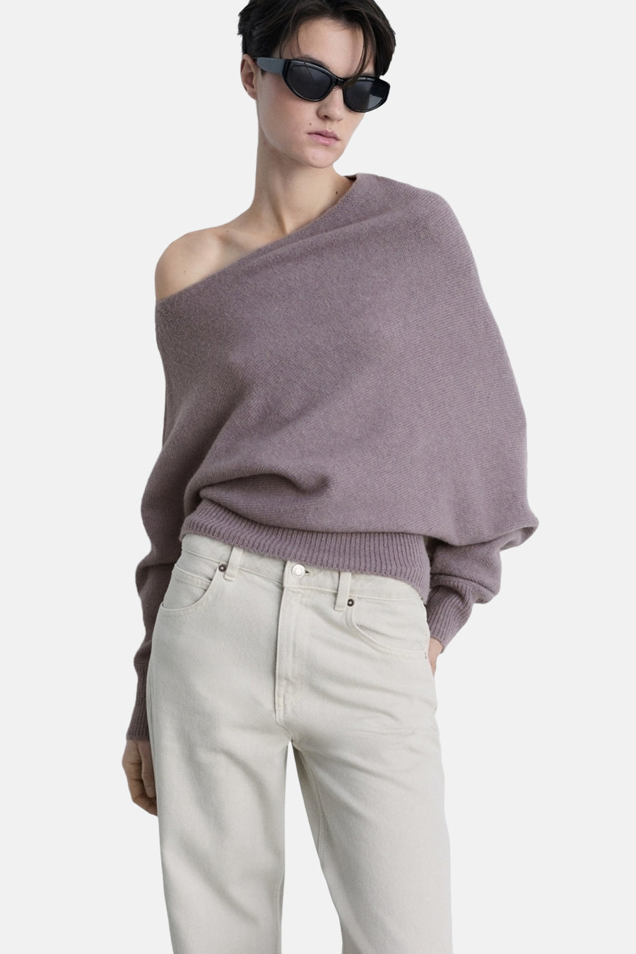Jean droit LIGHT GREY DENIM - MANGO