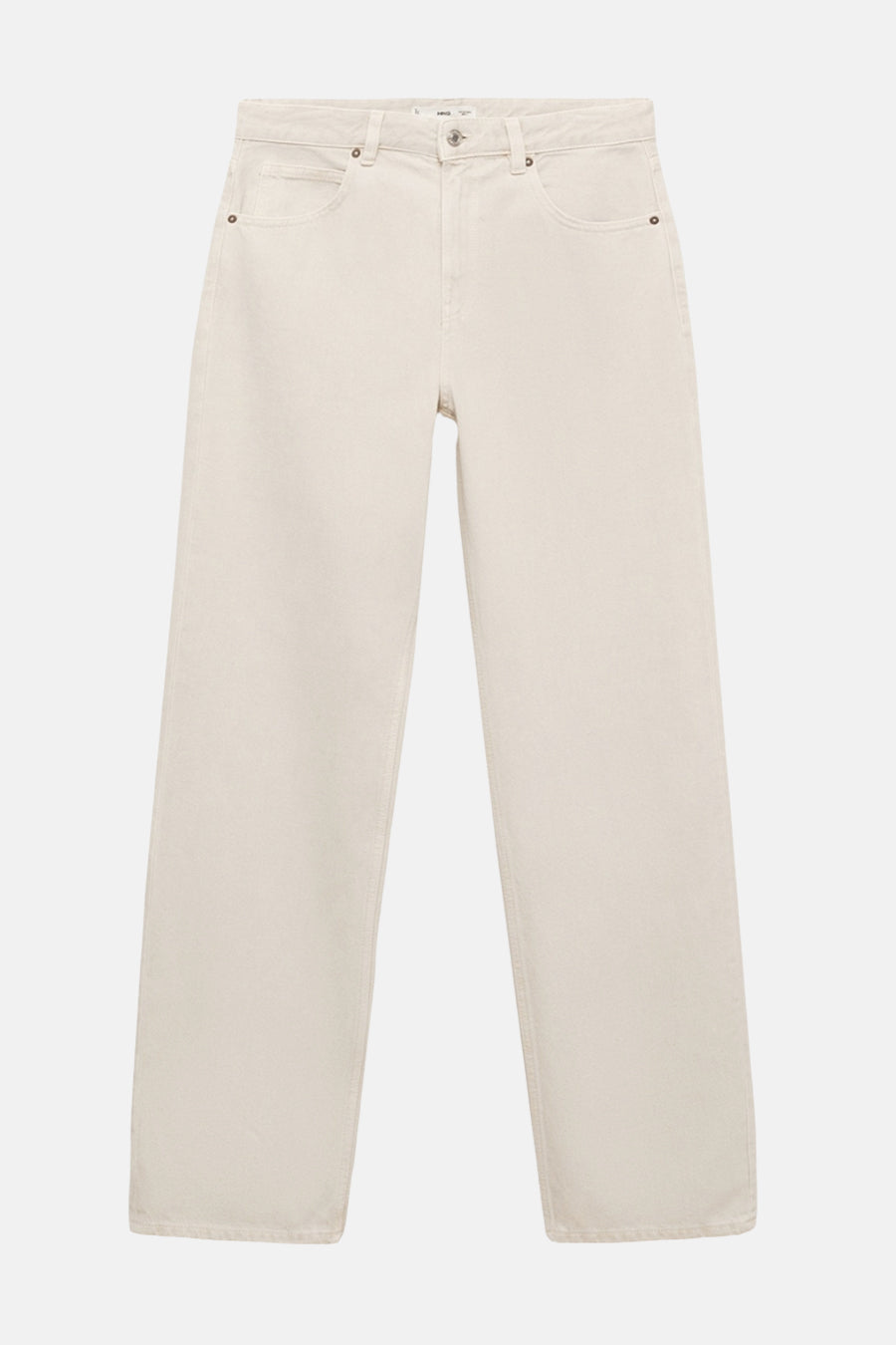Jean droit LIGHT GREY DENIM - MANGO