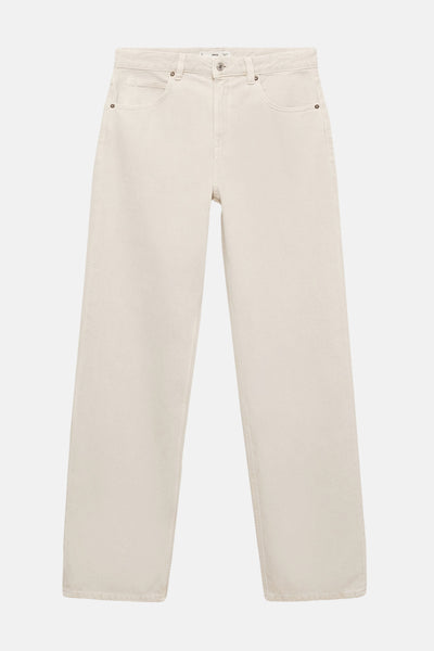 Jean droit LIGHT GREY DENIM - MANGO