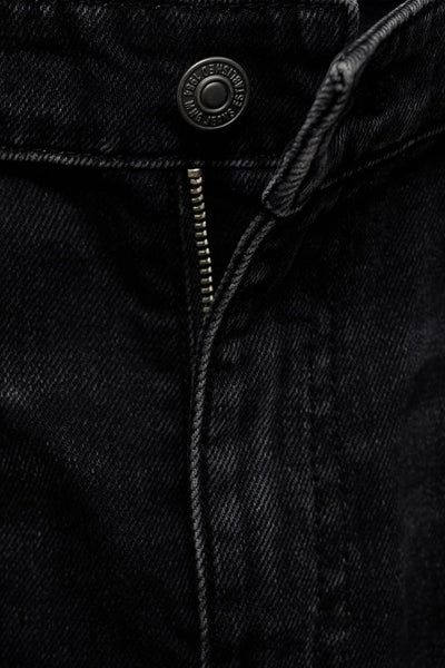 Jeans wide DARK GREY DENIM - MANGO