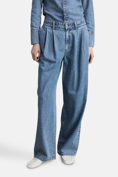 Jean large LIGHT BLUE DENIM - MANGO