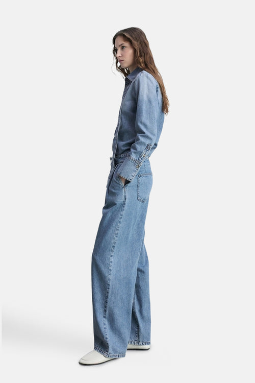 Jean large LIGHT BLUE DENIM - MANGO
