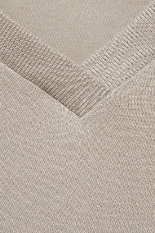 Top uni manches courtes Brun - MANGO