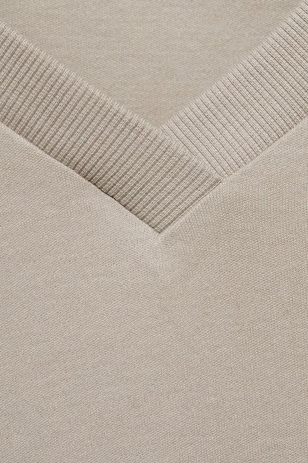 Top uni manches courtes Brun - MANGO