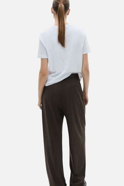 Top uni manches courtes Blanc - MANGO