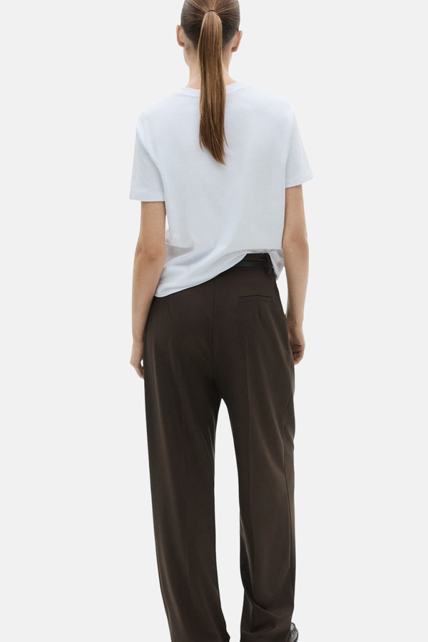 Top uni manches courtes Blanc - MANGO