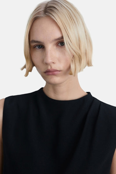 Zwarte mousseline MANGOANGO met, col col een en en en en en en en....