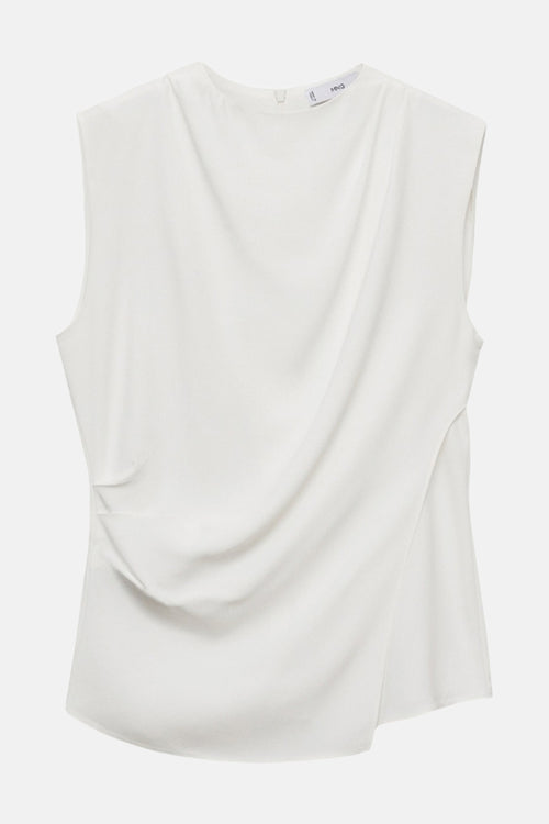 Blouse (zonder mouwen) Wit - MANGO