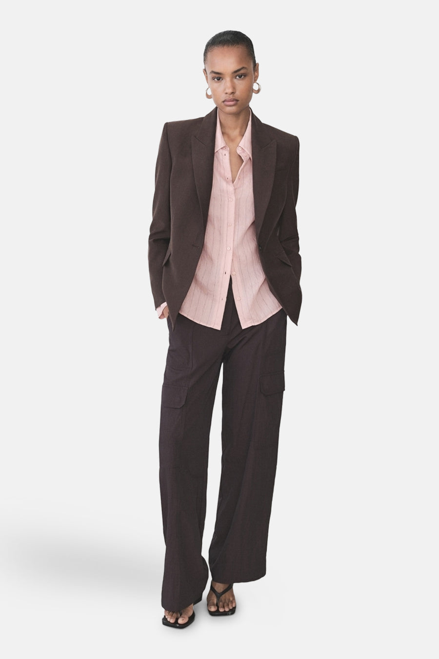 Chemisier (manches longues) Rose - MANGO