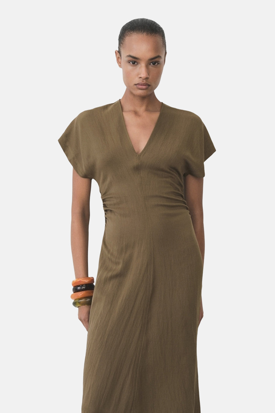 Robe  Brun - MANGO