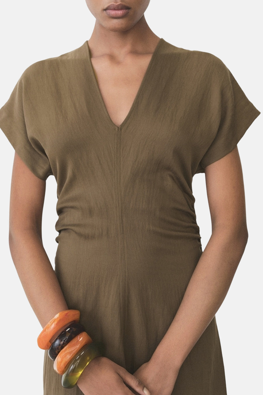 Robe  Brun - MANGO
