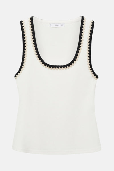 Singlet Wit - MANGO