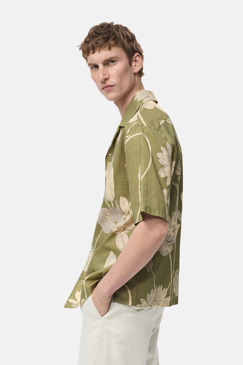 Chemise (manches courtes) Vert - MANGO