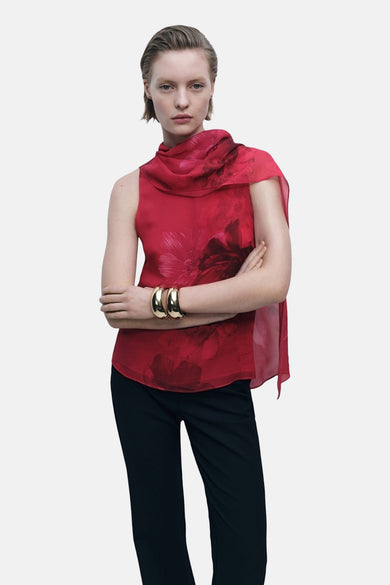 Chemisier (sans manches) Rouge - MANGO