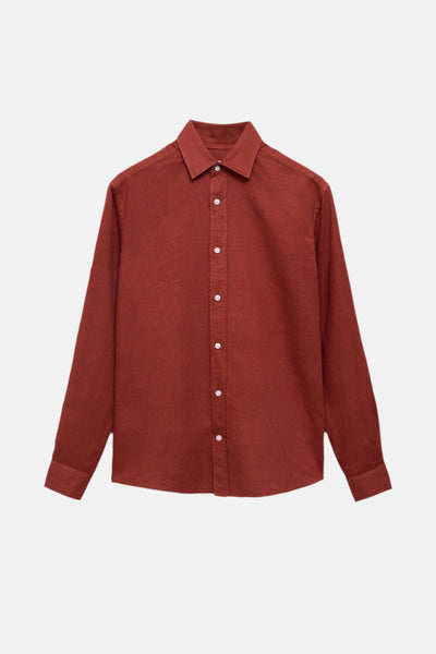 Chemise (manches longues) Rouge - MANGO