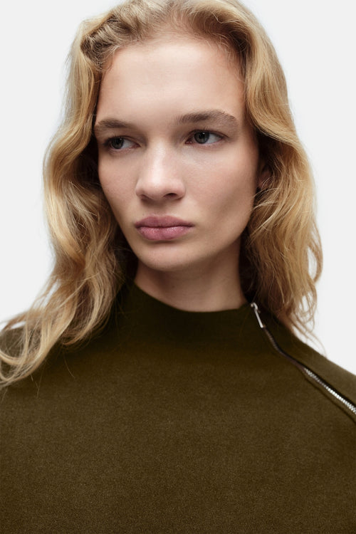Pull col rond Brun - MANGO