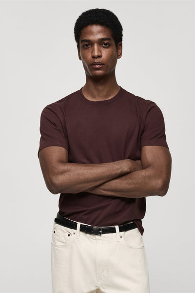 T-shirt (korte mouwen) Rouge - MANGO