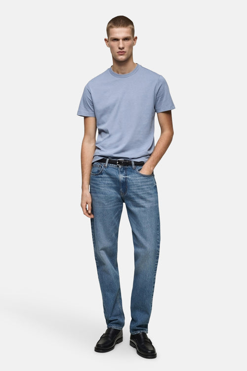 T-shirt (manches courtes) Bleu - MANGO