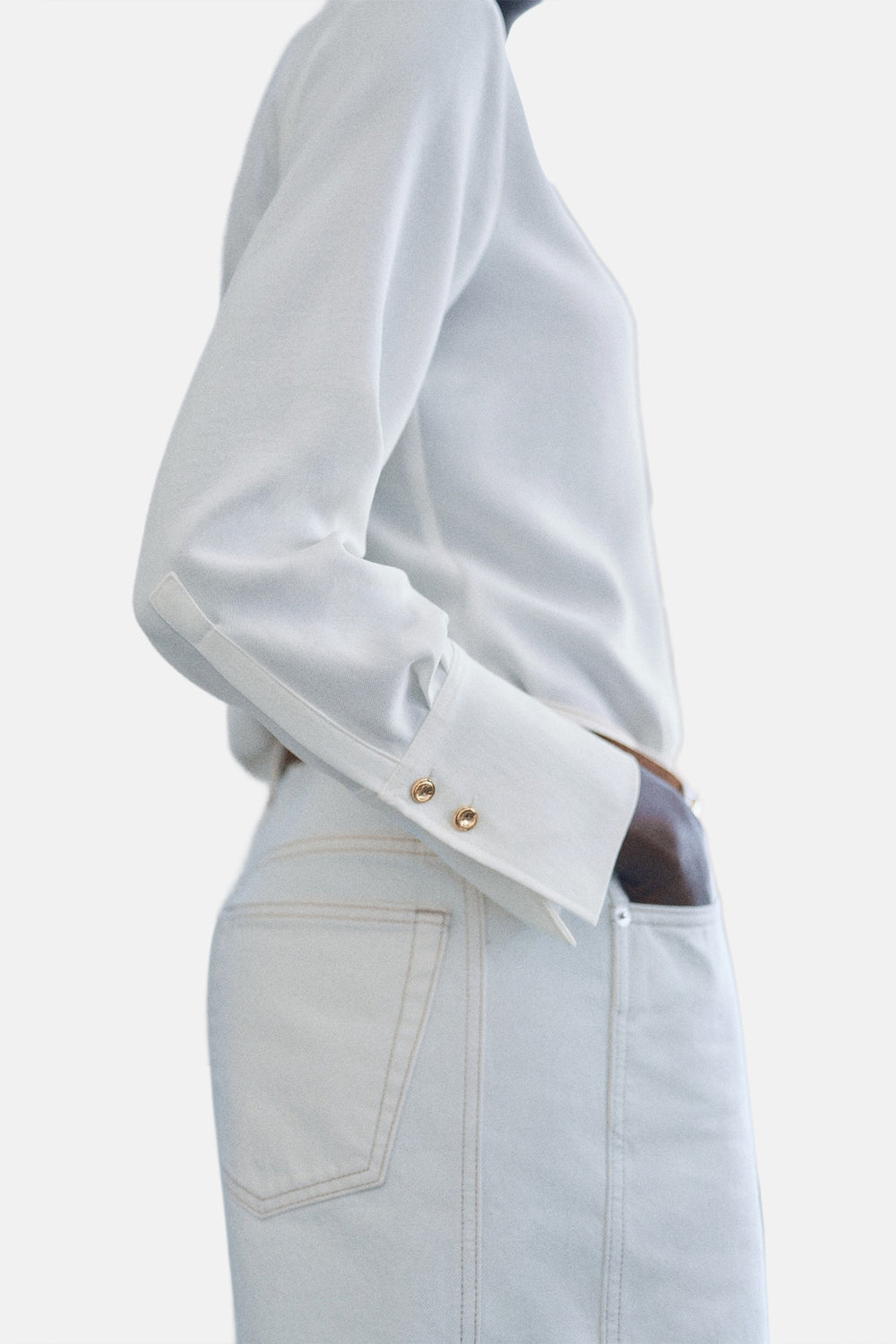 Chemisier (manches longues) Blanc - MANGO