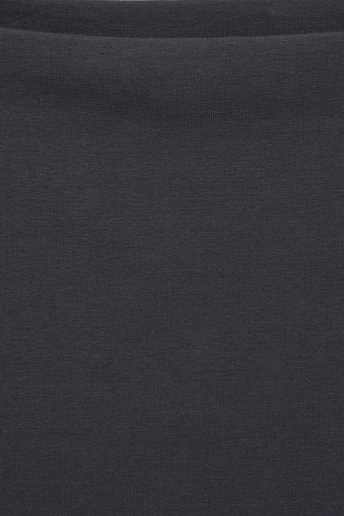 Top uni manches longues Noir - MANGO