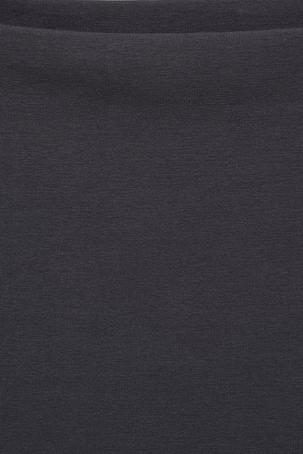 Top uni manches longues Noir - MANGO