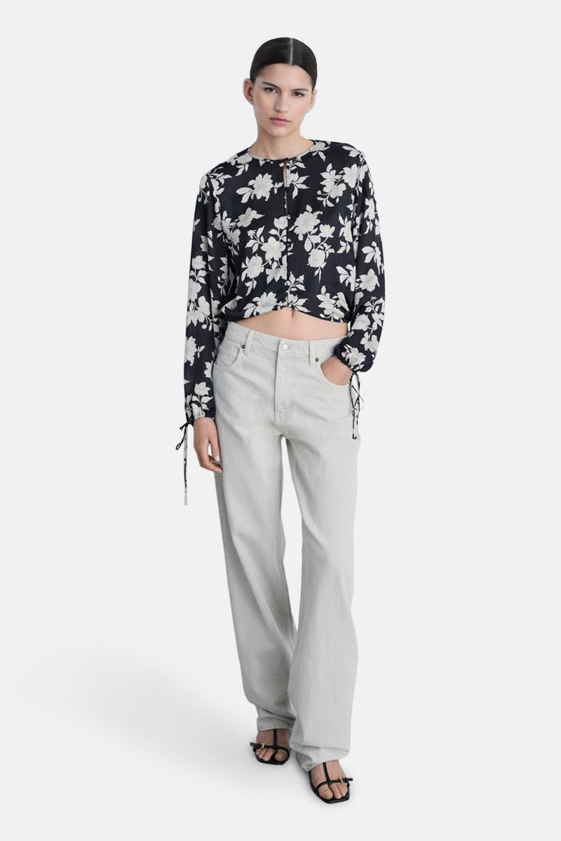 Chemisier (manches longues) multicolore - MANGO - MANGO - 2