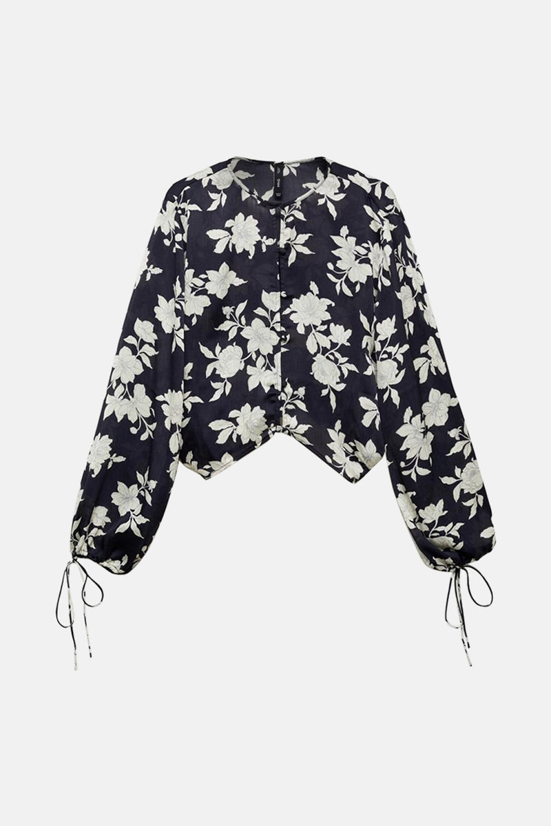 Chemisier (manches longues) multicolore - MANGO - MANGO - 5