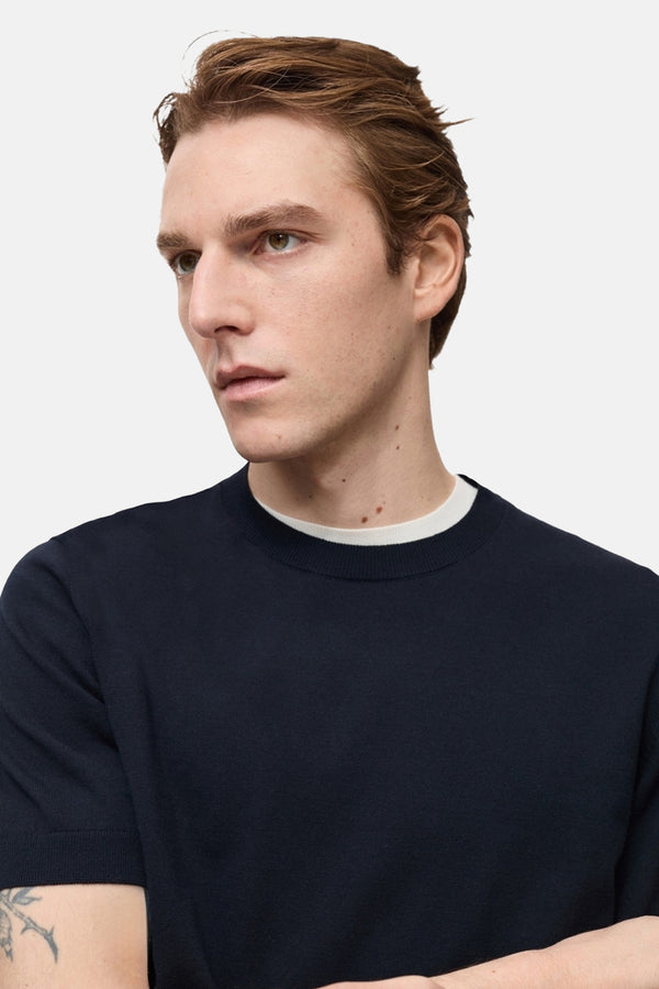 T-shirt (manches courtes) Bleu - MANGO