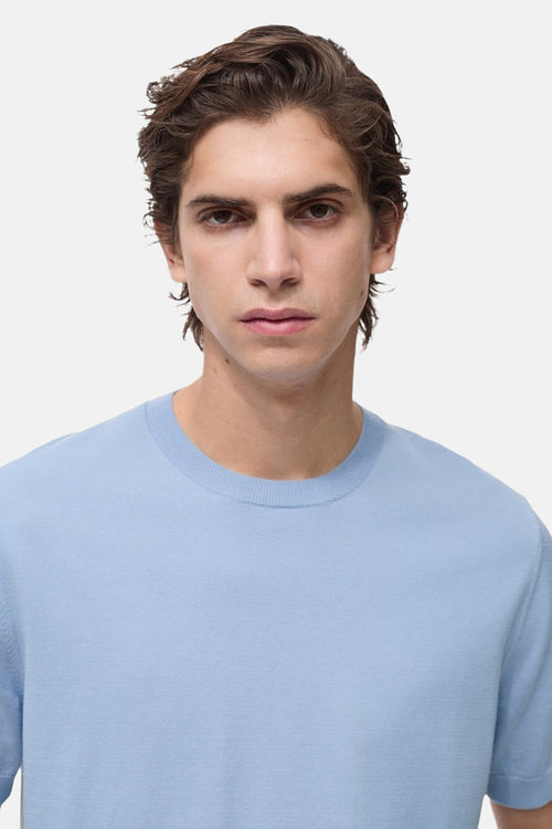T-shirt (manches courtes) Bleu - MANGO