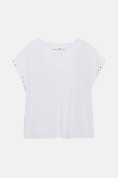 T-shirt (manches courtes) Blanc - MANGO