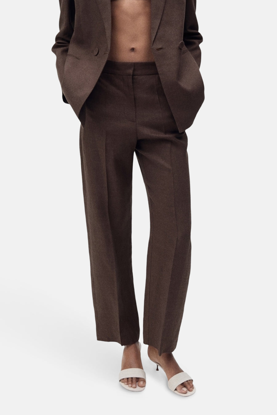 Pantalon de costume - brun