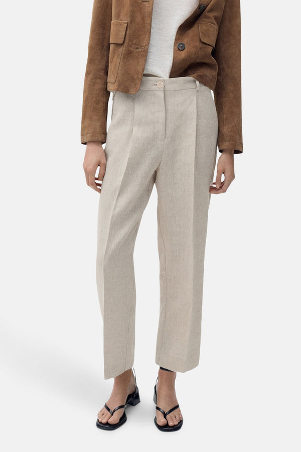 Pantalon Beige - MANGO