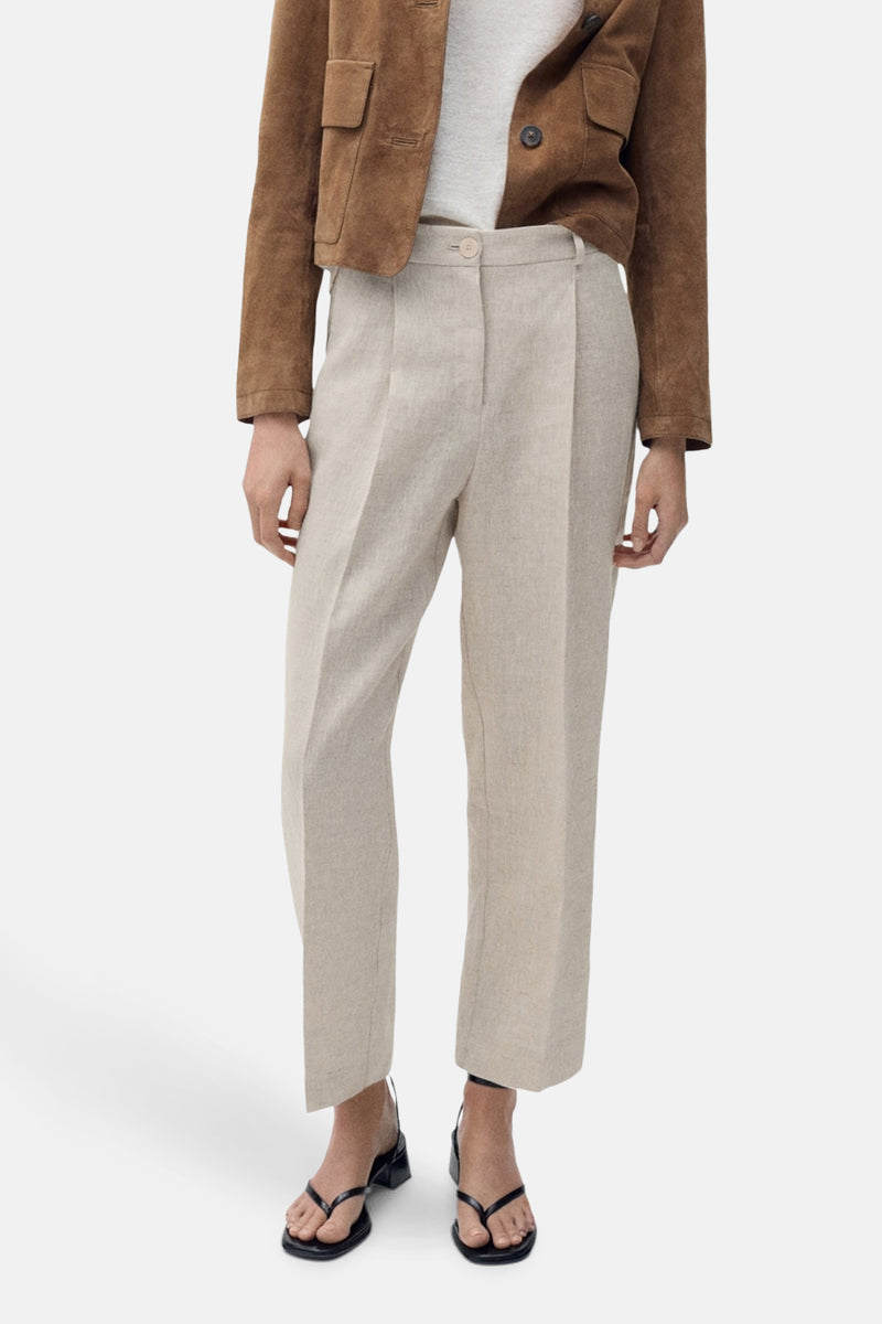 Pantalon Beige - MANGO