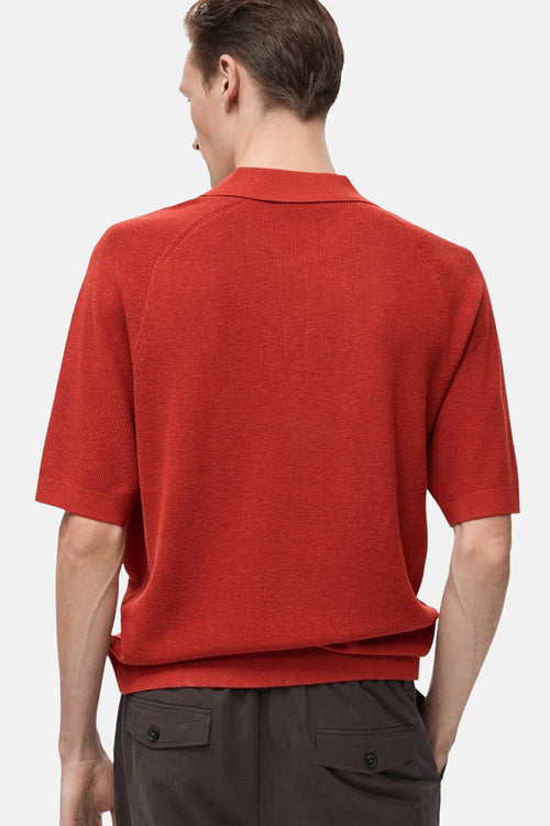 Heren tops polo korte mouw Rouge - MANGO
