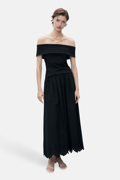 Jupe longue Noir - MANGO