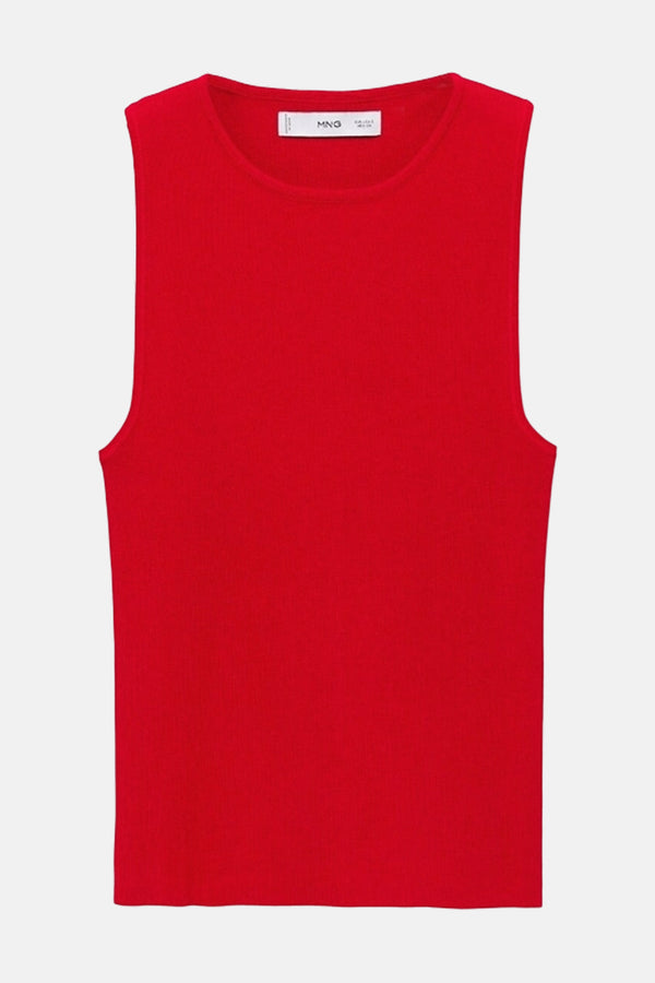 Top (sans manches) Rouge - MANGO