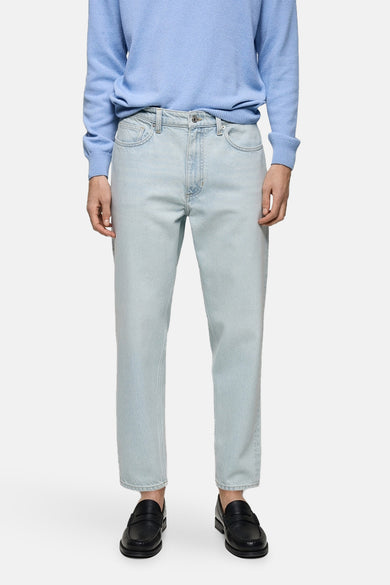Jean tapered LIGHT BLUE DENIM - MANGO