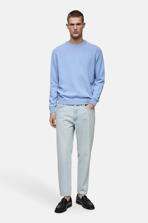 Jean tapered LIGHT BLUE DENIM - MANGO