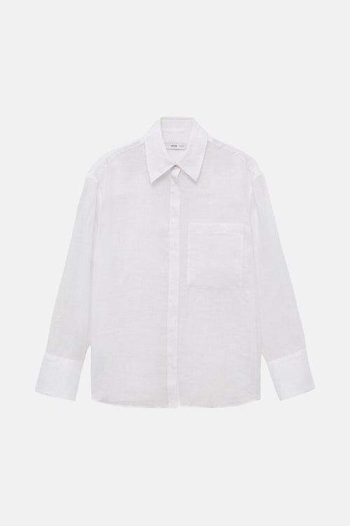 Chemisier (manches longues) Blanc - MANGO