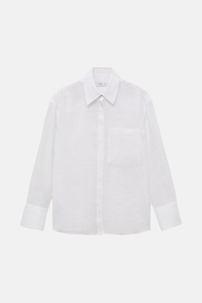 Chemisier (manches longues) Blanc - MANGO