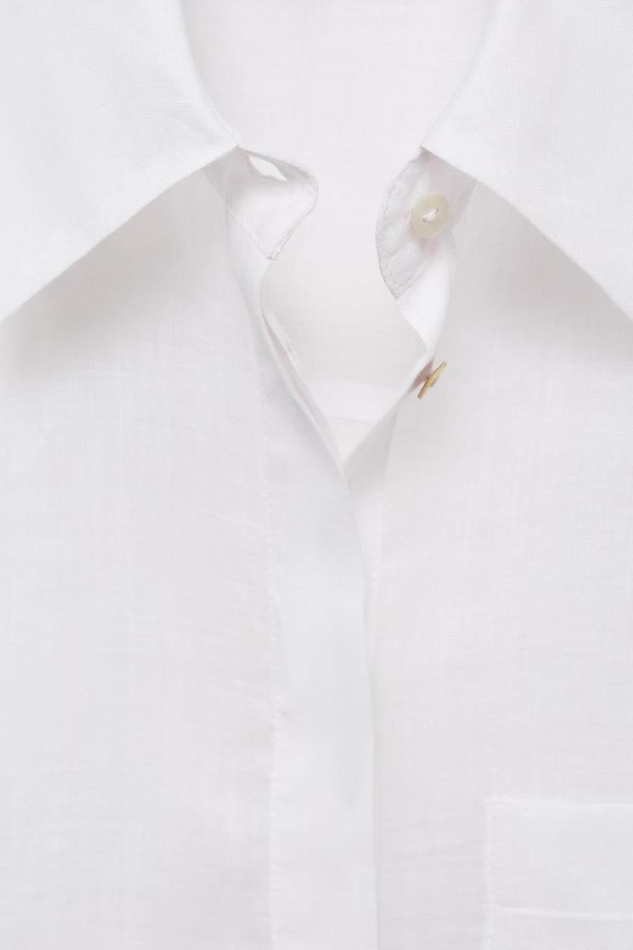Chemisier (manches longues) Blanc - MANGO