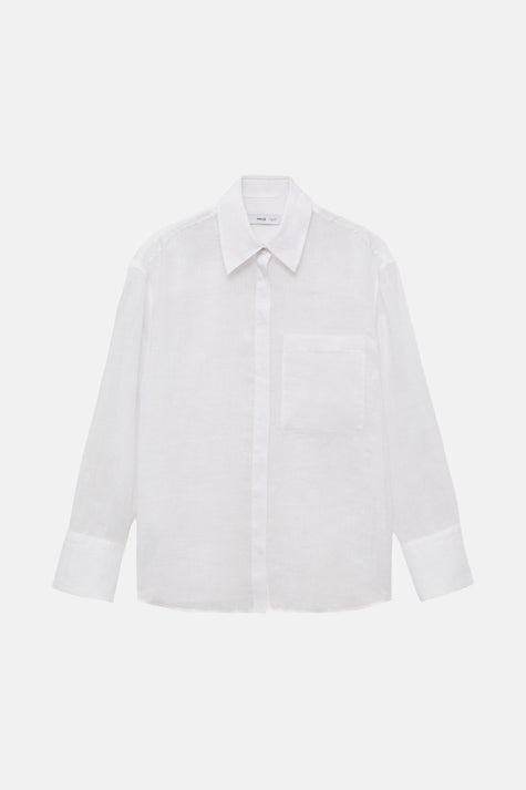 Chemisier (manches longues) Blanc - MANGO