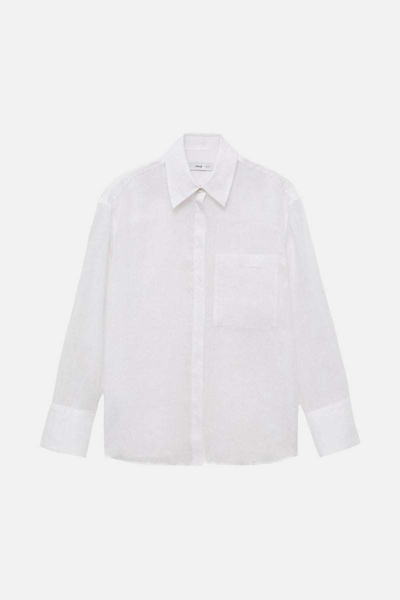 Chemisier (manches longues) Blanc - MANGO