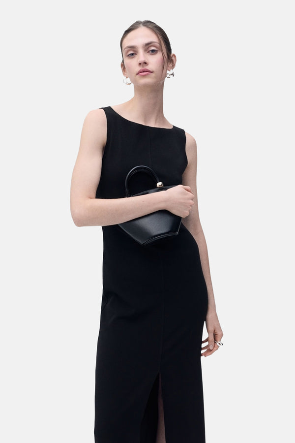 Robe  Noir - MANGO