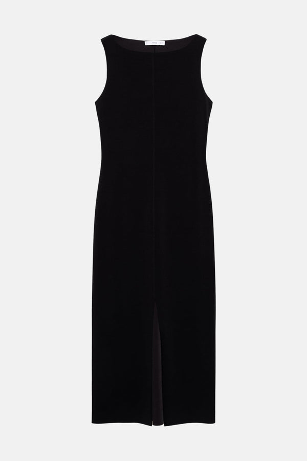 Robe  Noir - MANGO