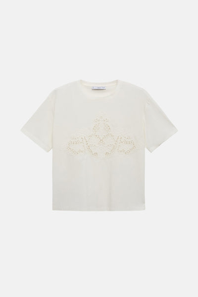 Top uni manches courtes Multicolore - MANGO